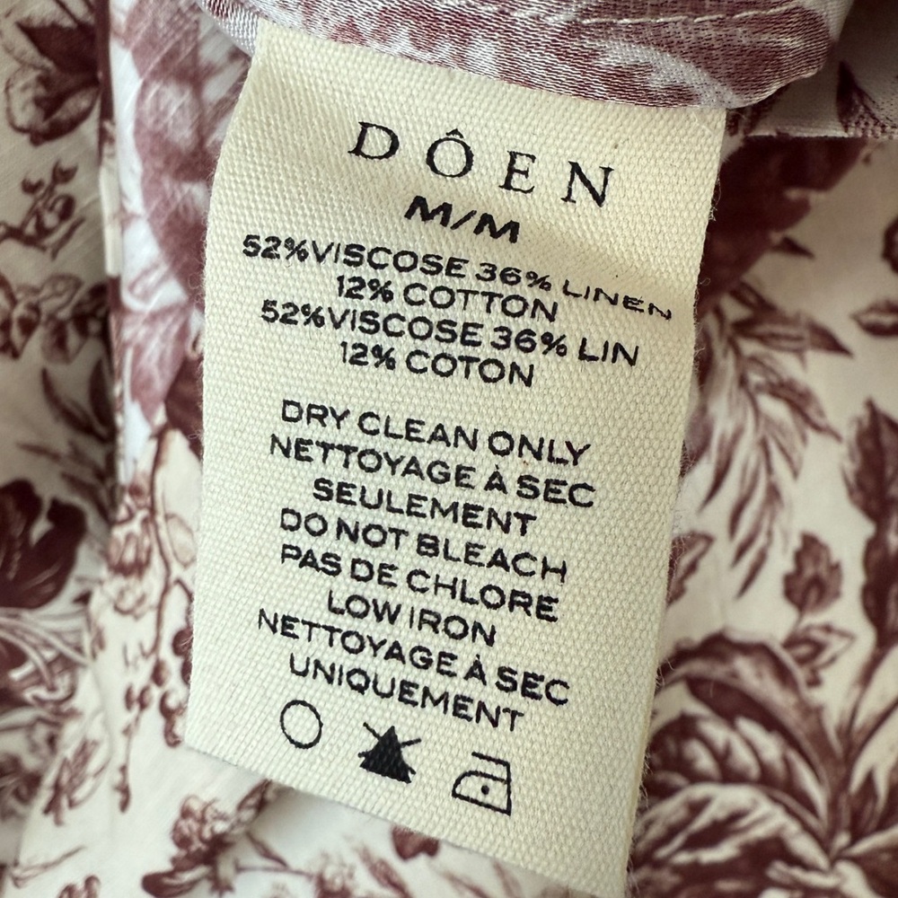 NWT DÔEN Belina Floral Print Dress | Size Med - Picture 6 of 11